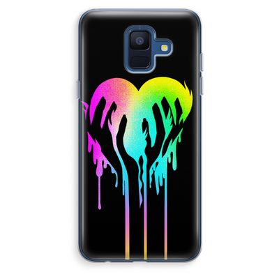 Hold My Heart: Samsung Galaxy A6 (2018) Transparant Hoesje