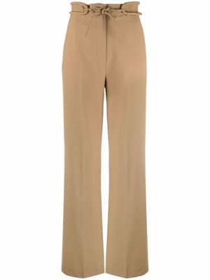 Nanushka pantalon ample à taille ceinturée - Tons neutres