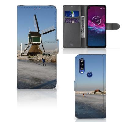 Motorola One Action | Flip Cover | Schaatsers