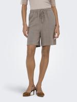 Only Onlsiesta Mw Pull-up Lin Bl Shorts Noos 15333032 Korte Broeken 5014880 Walnut