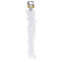 Folieslinger - met sterretjes - Wit - kerstversiering - 180 cm - Kerstmis decoratie