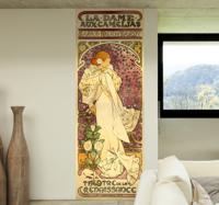 Alfons Mucha Muursticker