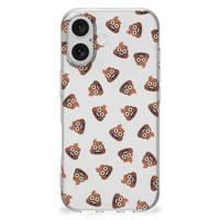 TPU bumper voor iPhone 16 Poep Emojis