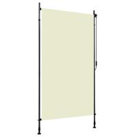VidaXL Rolgordijn voor buiten 120x270 cm crème