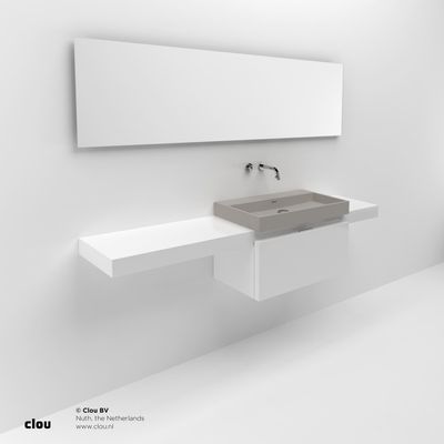 Planchet Clou Match Me Melamine 180cm Hoogglans Wit Incl. Bevestigingsmateriaal