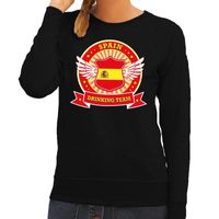 Zwart Spain drinking team sweater dames