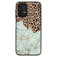 Samsung Galaxy A13 4G hoesje - Luipaard marmer mint