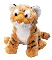 Wild Republic knuffel tijger junior 30 cm pluche oranje/wit - thumbnail