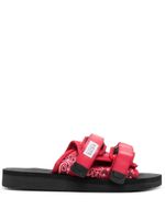 Suicoke sandales à double brides - Rouge