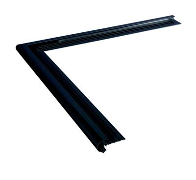 Aluminium Buitenhoek Kraal Zwart, RAL9005 26 x 500 x 500mm Aluminium Buitenhoek Kraal Zwart, RAL9005 26 x 500 x 500mm