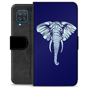 Samsung Galaxy A12 Premium Wallet Hoesje - Olifant