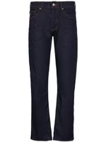 Armani Exchange logo-patch straight-leg jeans - Bleu - thumbnail