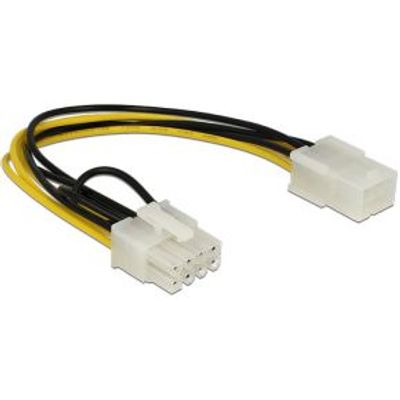 Delock 83775 Voedingskabel PCI Express 6-pins female > PCI Express 8-pins male 20cm