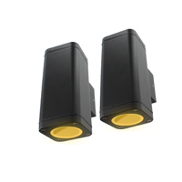 Set 2x Schuttinglamp LED 2x3Watt ZWART 230Volt IP65 dimbaar Set 2x Schuttinglamp LED 2x3Watt ZWART 230Volt IP65 dimbaar