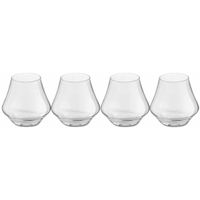 4x Drinkglazen/waterglazen transparant 220 ml Artisan