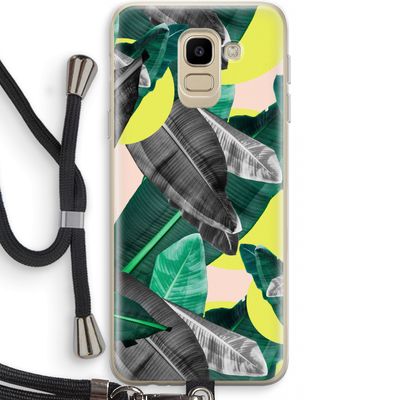 Fantasie jungle: Samsung Galaxy J6 (2018) Transparant Hoesje met koord
