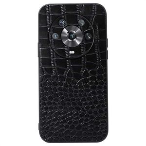 Crocodile Series Honor Magic4 Hybrid Case - Zwart