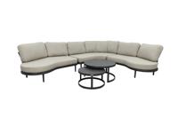 Qopps Giany hoek loungeset met Soman koffietafel set