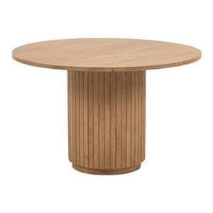 Kave Home Licia Eettafel - Ø 120 cm - Bruin