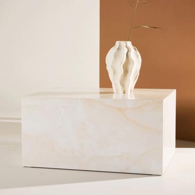 Nohr Salontafel 'Katiana' Marmerlook, 80 x 60cm, kleur Naturel