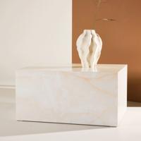 Nohr Salontafel 'Katiana' Marmerlook, 80 x 60cm, kleur Naturel