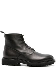 Scarosso bottines en cuir Thomas à lacets - Noir