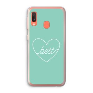 Best heart pastel: Samsung Galaxy A20e Transparant Hoesje