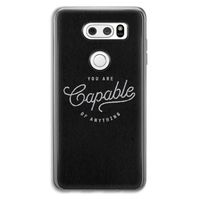 Capable: LG V30 Transparant Hoesje