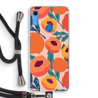 Perzik: Huawei Y6s Transparant Hoesje met koord