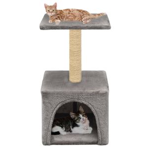 VidaXL Kattenkrabpaal met sisal krabpaal 55 cm grijs