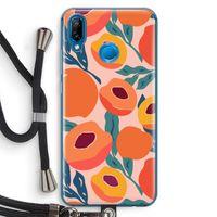 Perzik: Huawei P20 Lite Transparant Hoesje met koord