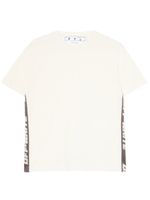 Off-White t-shirt à bande logo - Tons neutres