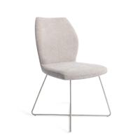 Jesper Home Eetkamerstoel 'Ikata' Cross Steel, kleur Pretty Plaster