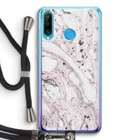 Mengelmoes: Huawei P30 Lite Transparant Hoesje met koord Mengelmoes: Huawei P30 Lite Transparant Hoesje met koord