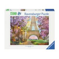 Ravensburger Legpuzzel Verliefd in Parijs, 1500st. - thumbnail