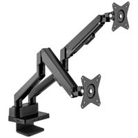 Manhattan 461887 Monitor-tafelbeugel 2-voudig 43,2 cm (17) - 81,3 cm (32) Zwart Kantelbaar en zwenkbaar