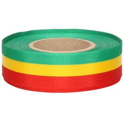 Decoratie Lint Limburg - rood/geel/groen - 25 mtr x 1 cm - Carnaval