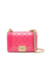 CHANEL Pre-Owned mini sac à bandoulière Boy (2016-2017) - Rose - thumbnail