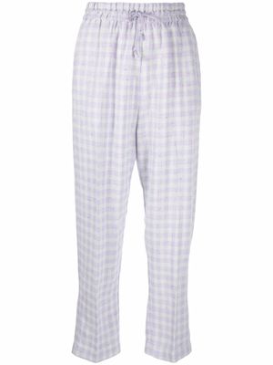Forte Forte pantalon à carreaux - Violet