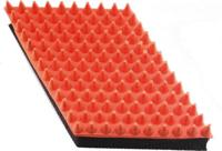 Rubber massageborstel dropvorm, groot