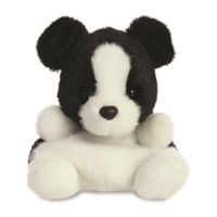 Pluche dieren knuffels border collie hond van 13 cm - thumbnail