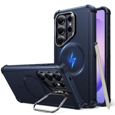 Galaxy S26 Ultra Cyber Tough Magnetic Case (Stash Stand) - Navy Blue Galaxy S26 Ultra Cyber Tough Magnetic Case (Stash Stand) - Navy Blue