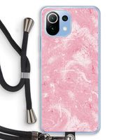 Abstract Painting Pink: Xiaomi Mi 11 Lite Transparant Hoesje met koord
