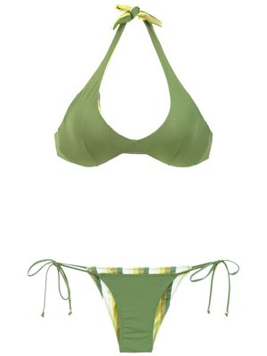 Amir Slama reversible bikini set - Vert