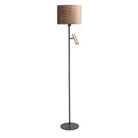 Highlight Landelijke vloerlampTrend zwart met messing - V4730.38 + O4428.42