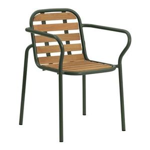 Normann Copenhagen Vig Tuinstoel Robiniahout met Armleuning- Groen