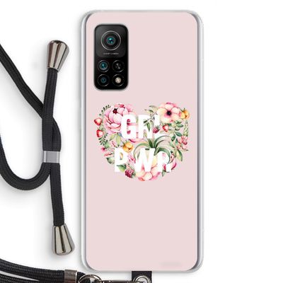 GRL PWR Flower: Xiaomi Mi 10T 5G Transparant Hoesje met koord