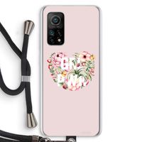 GRL PWR Flower: Xiaomi Mi 10T 5G Transparant Hoesje met koord