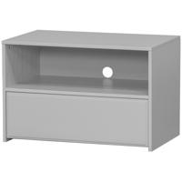 WOOOD TV-meubel 'Yissa' Met open vak, Grenenhout, 70cm, kleur Wolkengrijs