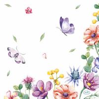 Servetten Breezy Butterflies 33x33 cm Servetten Breezy Butterflies 33x33 cm